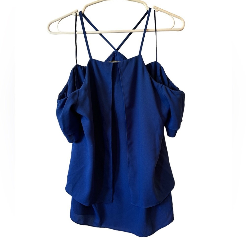 COOPER AND ELLA CROSS STRAP OFF THE SHOULDER BLOUSE - Picture 4 of 6